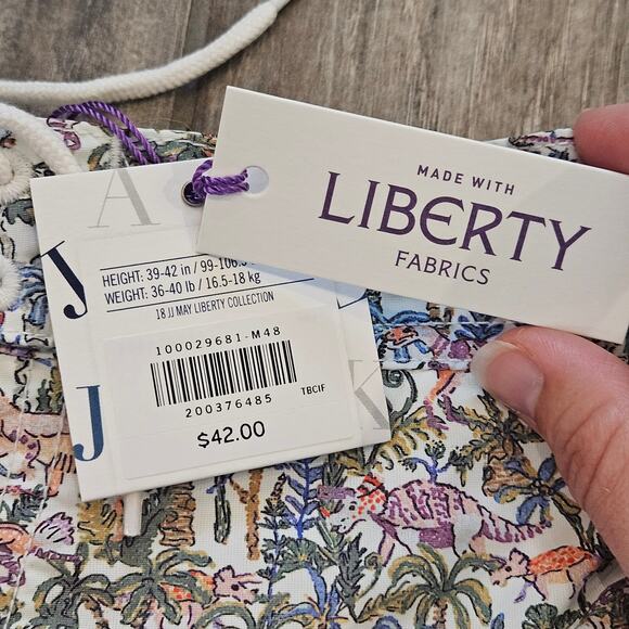 Janie and Jack Liberty Print Dinosaur Swim Shorts Boys Size 4 New Summer Beach - Picture 6 of 6